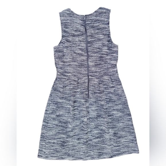 Loft Zip Aline Tweed Cotton Dress - Picture 4 of 6